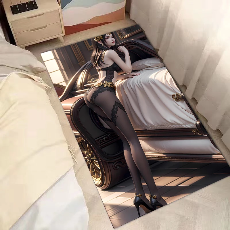 

Сексуальный коврик для двери серии Hip Beauty, напольный коврик для ванной комнаты, пляжный коврик, фланелевая губка, впитывающий ковер с принтом, напольный коврик, украшение для спальни