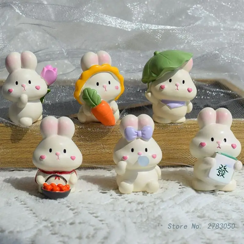 Cartoon Rabbit Silicone Fondant Cake Gypsum Molds Diy Manual Plasters Candle Ornaments Handicrafts Mold Hand Gift Making