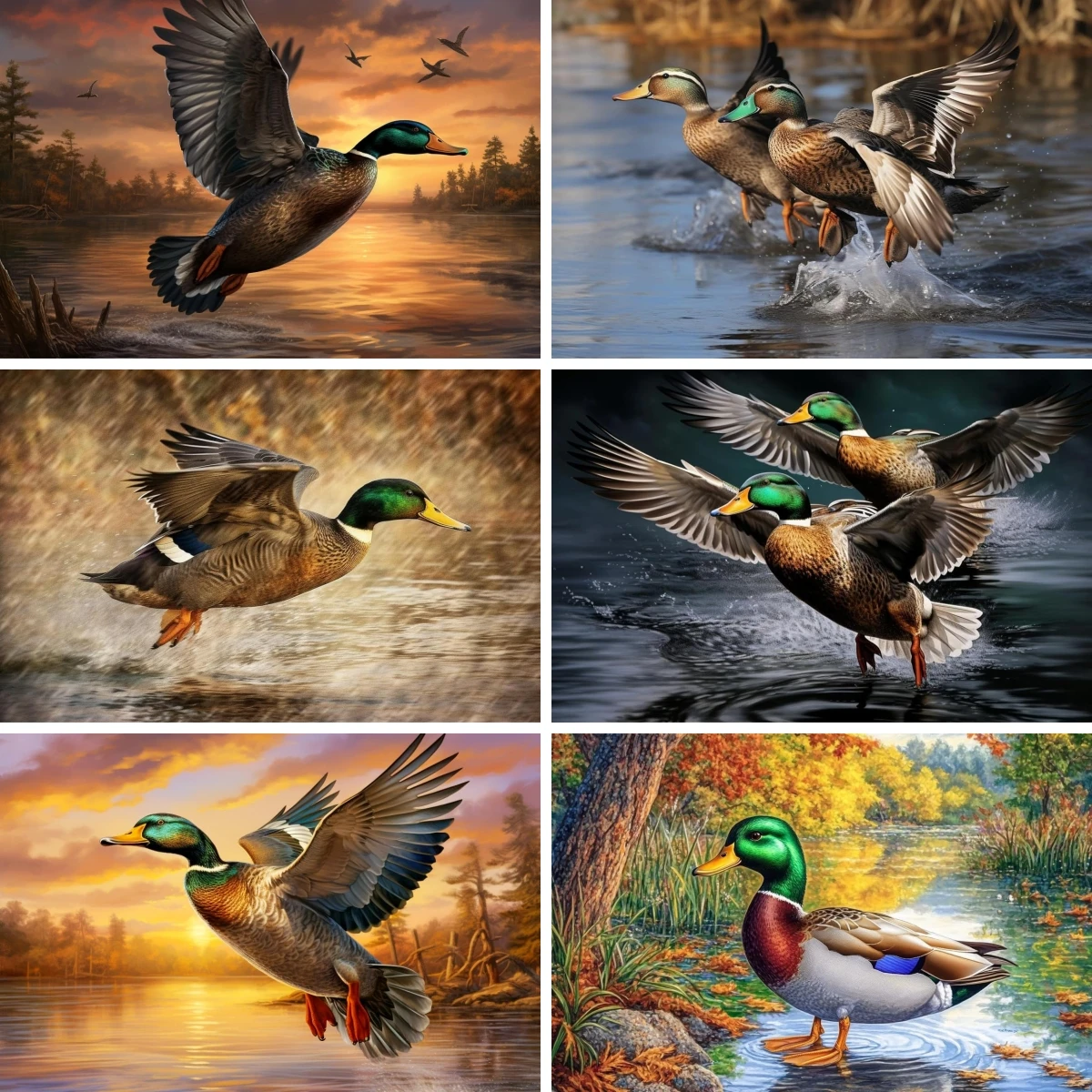 

Full Square Drill 5D Diy Diamond Painting Texas Wild Duck Shorebirds Waterfowl Wall Art Diamond Mosaic Embroidery Cross Stitch