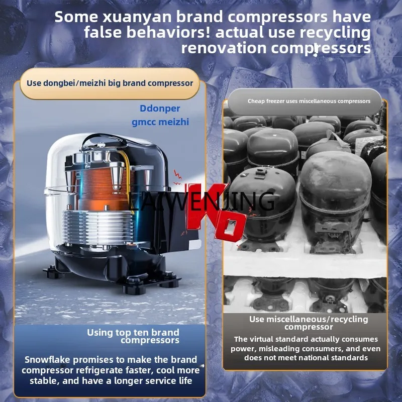 MJY large-capacity refrigerator household refrigeration frozen fresh-keeping single temperature conversion cabinet