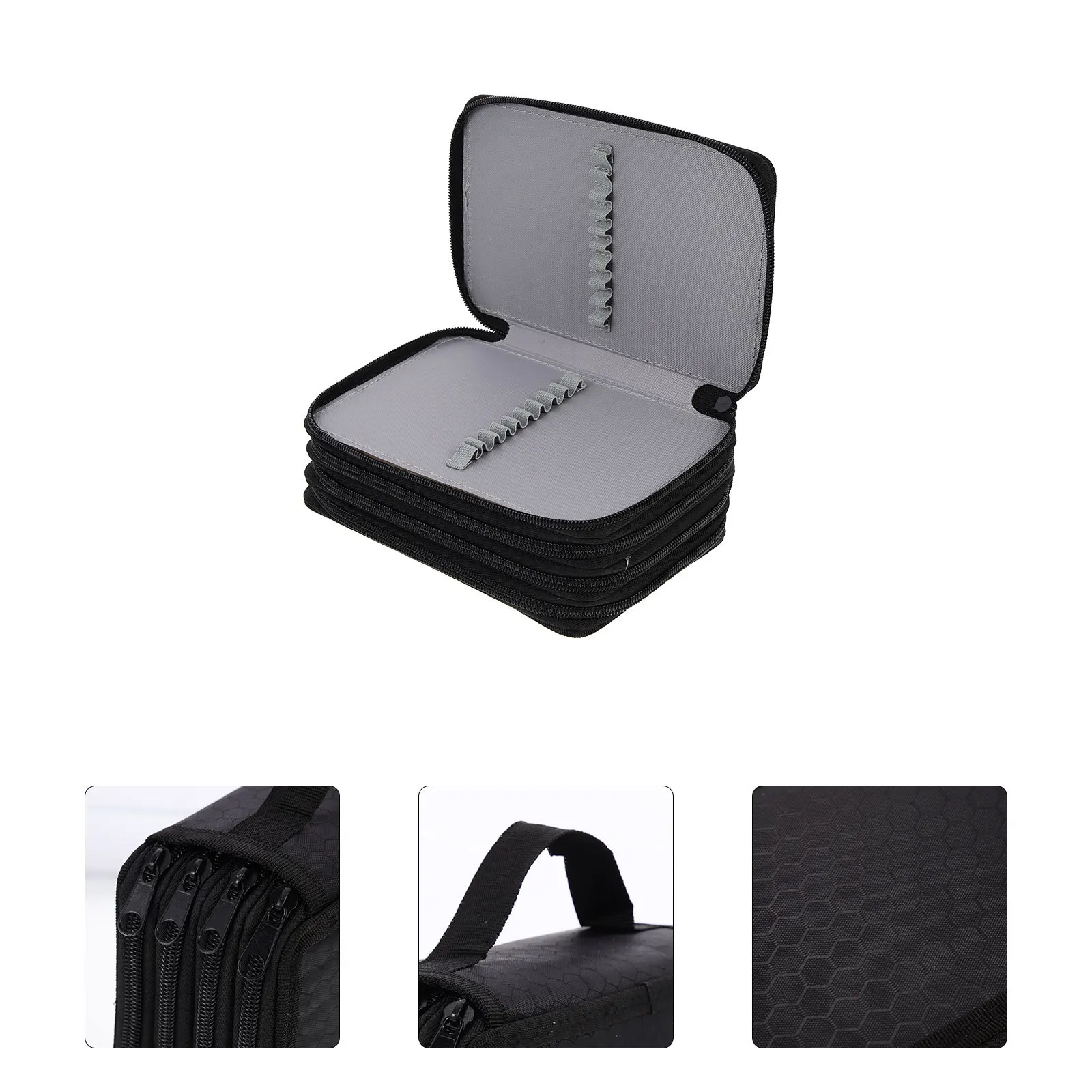 

Multi-Layer Large Capacity Colorful Pencil Case Zipper Design Portable Drawing Pen Organizer Art Colored Pencil Pouch