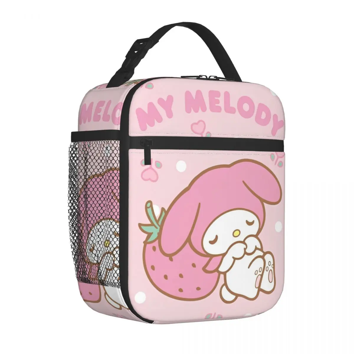 

Kawaii Aesthetics My Melody Insulated Lunch Bag Cooler Bag Meal Container Cartoon Portable Tote Lunch Box Food Bag Beach Picnic