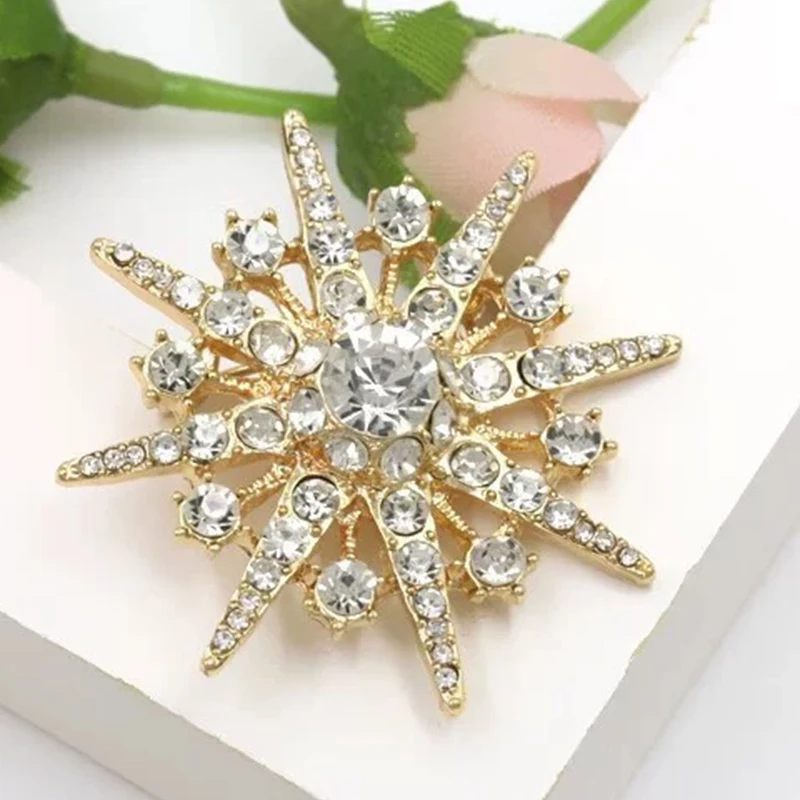 1PC Sun Brooch - Go… - image
