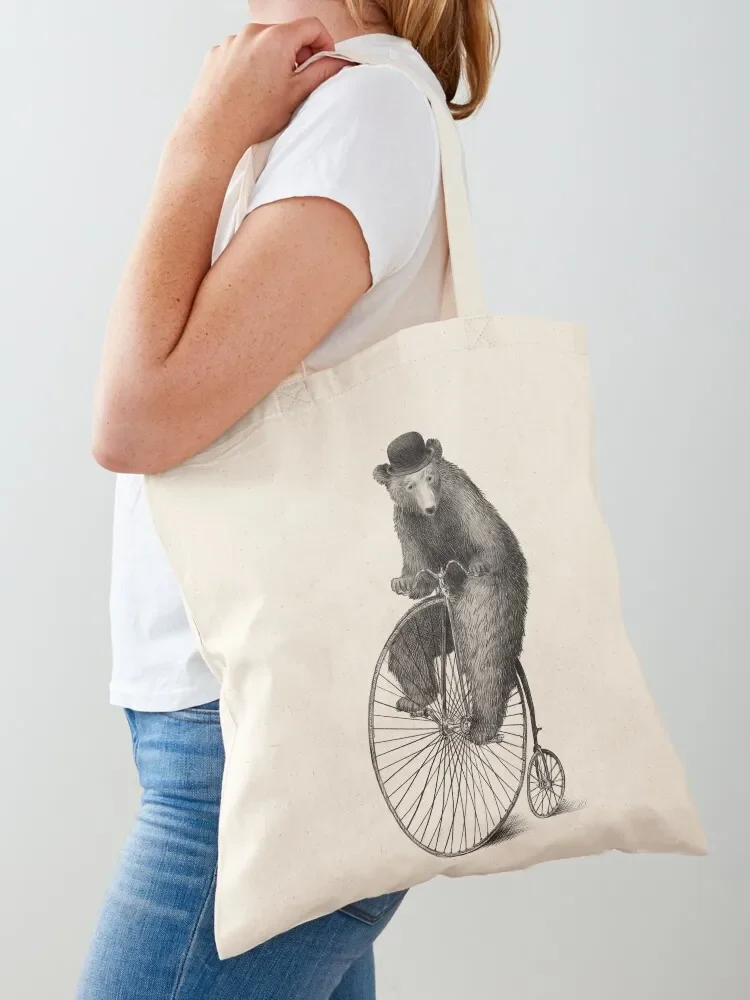 Morning Ride Tote Bag university shopper bag Canvas bag for women