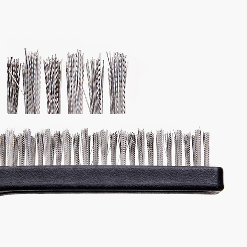 

10pcs Industrial Brush Copper Wire Stainless Steel Car Groove Cleaning Tool for Motor Door Window Narrow Place Long Handle