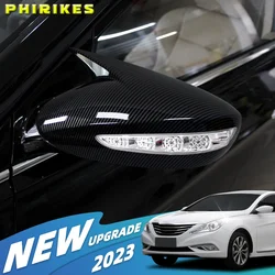 Car Rearview Mirror Cover For Hyundai Sonata DN8 2011-2014 Side Door Shell Decoration Trim
