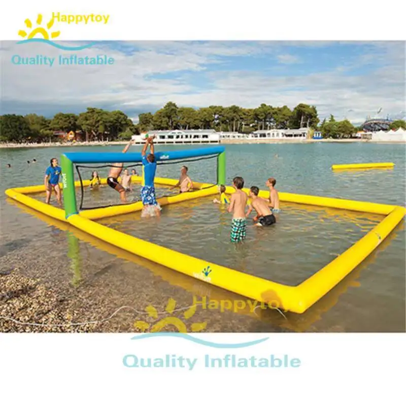 

Надувная водная волейбольная площадка, площадка для морского озера, водная сетка для волейбола