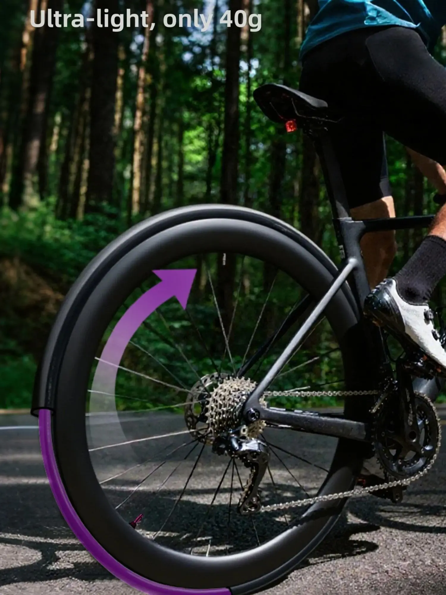 OFFBONDAGE Ultraleichter TPU-Fahrradschlauch 30 g 700 x 18–32 °C, Rennrad-Material, Reifen, 45/65/85 mm Länge, französische Ventildüse