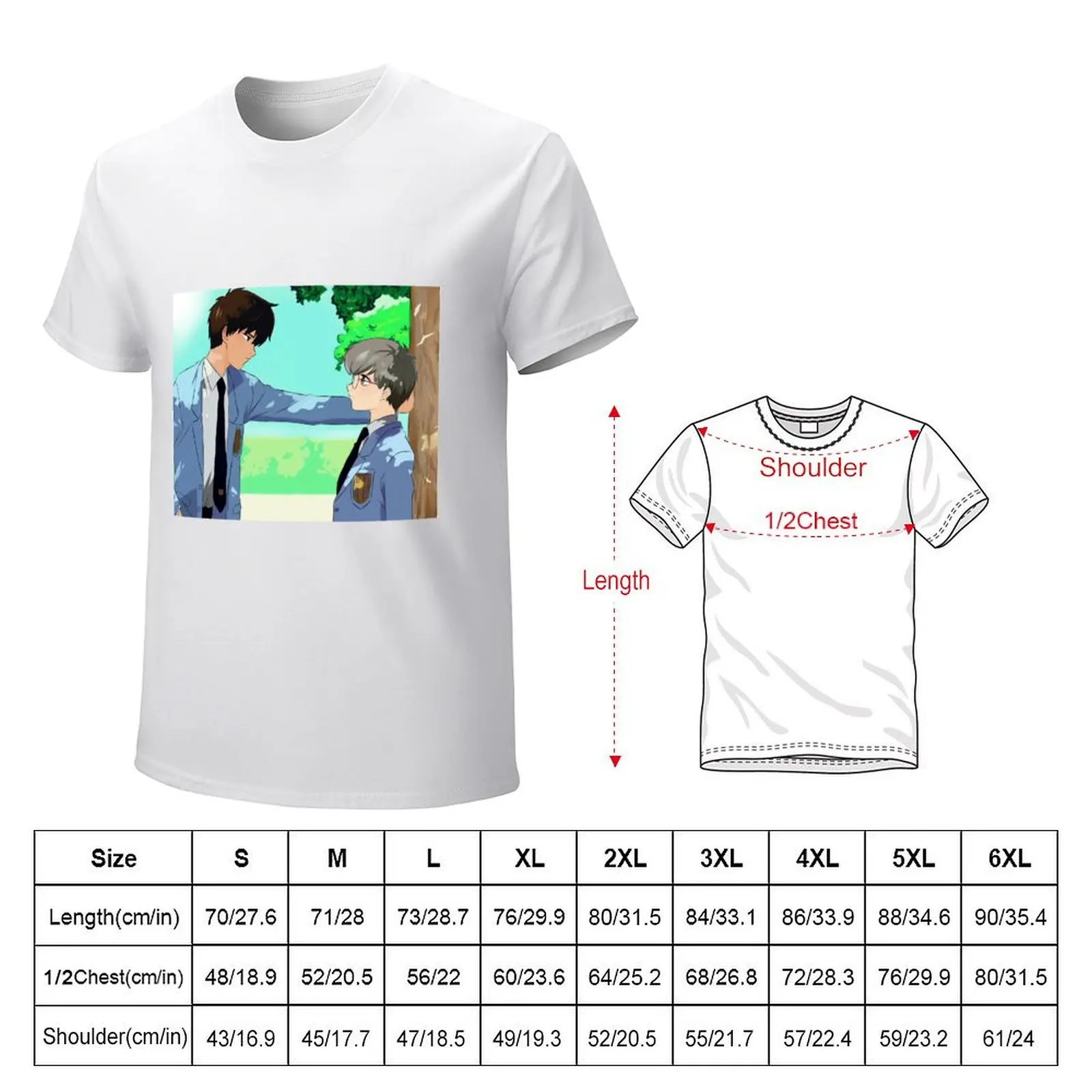 Yuki and Touya T-Shirt anime clothes Short sleeve tee shirts graphic tees tees sweat shirts, men