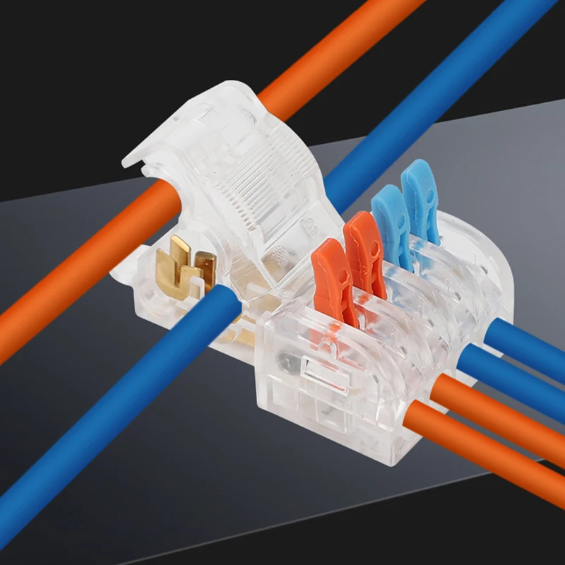 10Pcs Type T Electrical Cable Connector Quick Lamps and lanterns Snap Splice of terminal Wire Lock Wire Crimp Connecting The