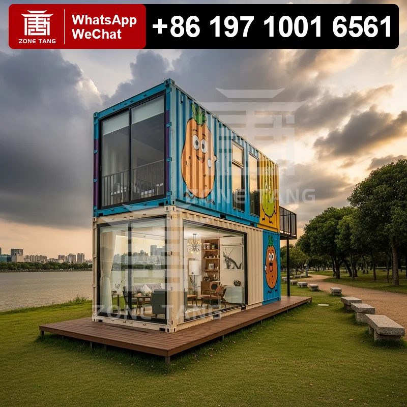 

Bathroom Luxury Shipping Container House Converting Containers Into Homes Convenient Mobile Container House Wind Resistance