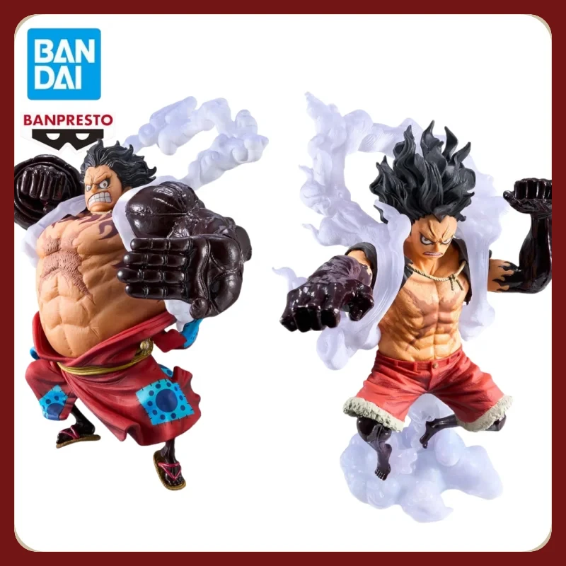 Banpresto Koa Bandai One Piece Action Figure Statue Monkey D Luffy 4th Gear Snake Man Elastic Man Official Anime Model