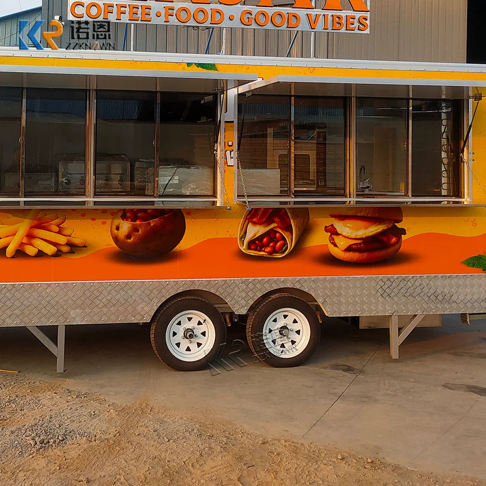 

Мобильная кухня-фургон для кофе и фастфуда, прицеп для уличной торговли мороженым, продается