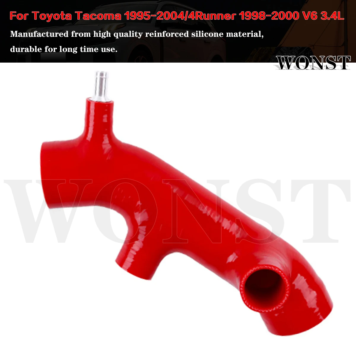 

Silicone Air Intake Induction Hose Pipe For 1995-2004 Toyota Tacoma/1998-2000 4Runner V6 3.4L 5VZ-FE Engine