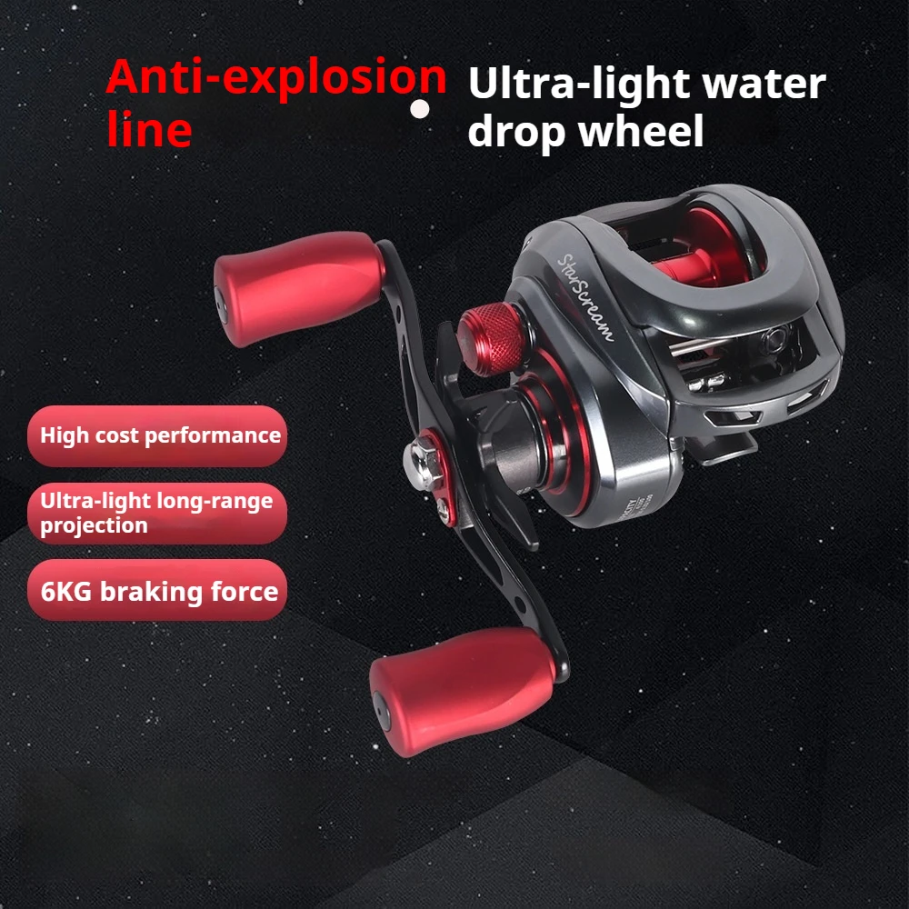 

Metal Drop Wheel Fishing Line Wheel Long Throw Anti-Blast Line Magnetic Brake To Hit The Hellua Wheel Raft Fishing Boat