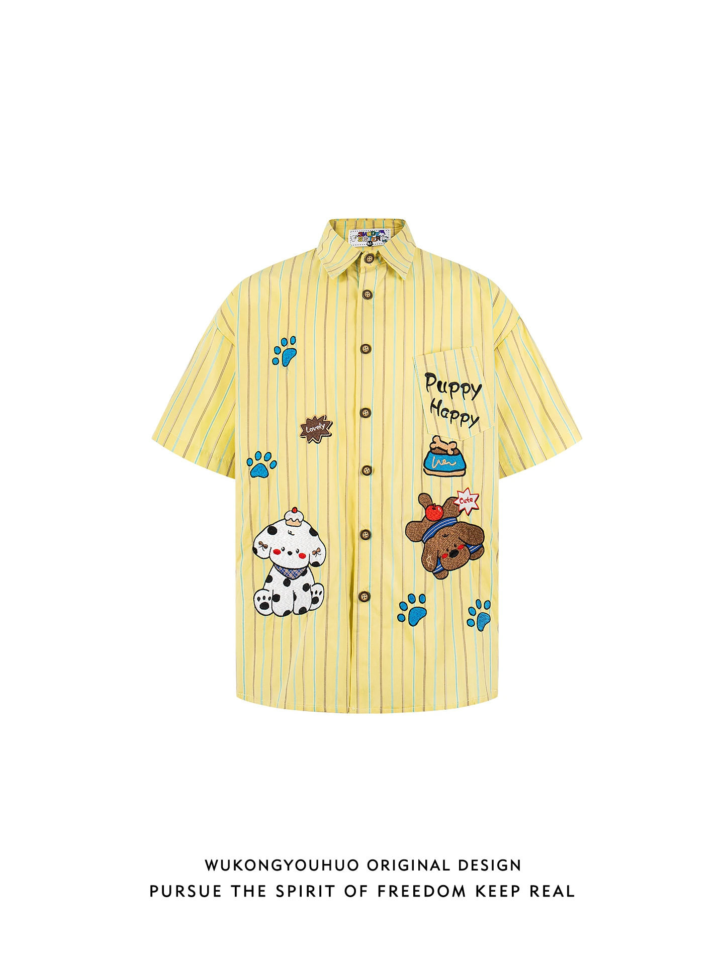 

Casual Embroidered Striped ort Sve irt ex Loose Fit Hip Hop Sle Wear for Youth All Seasons Versatile Leisure irt