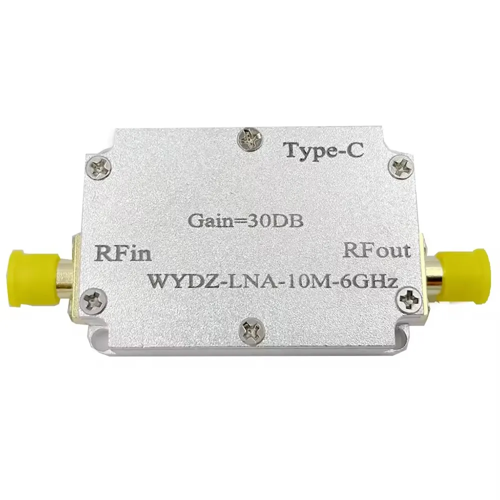 

10m-6GHz Low-noise Amplifier Gain 30DB High Flatness LNA Amplifier RF Signal Driver Receiver Front-end