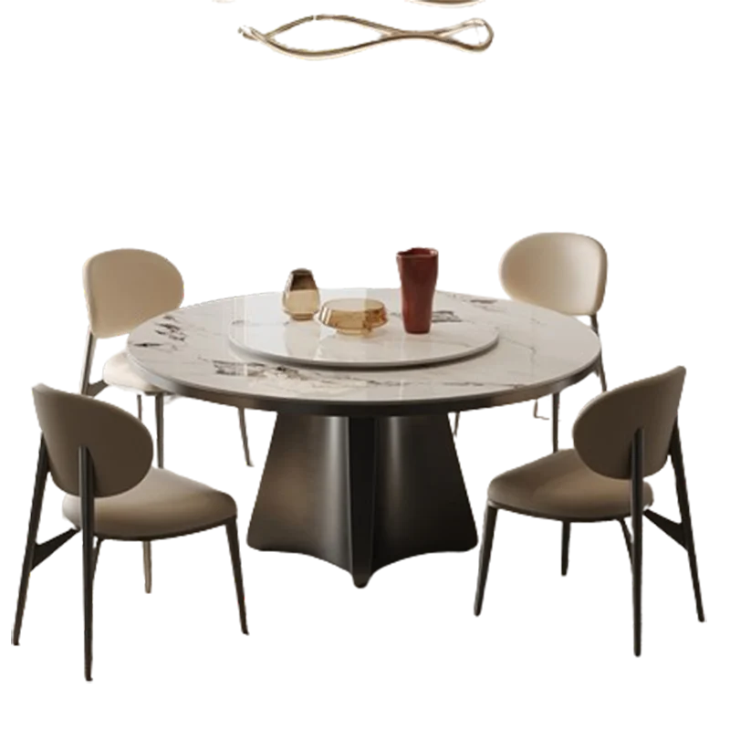 Designer Round Dining Table Party Floor Italian Big Room Dining Table Center Kitchen Modern Tavolo Da Pranzo Home Furniture