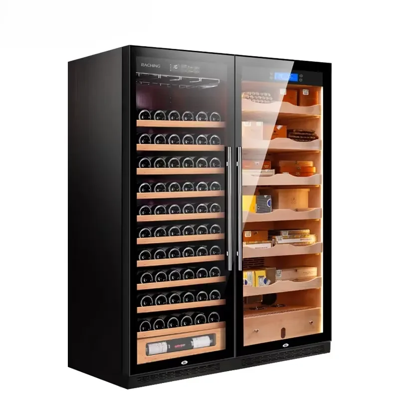 Commercial Home Embedded Ice Bar Liquor Wine Cabinet Double-Door Three-Door Constant Temperature Refrigeration for