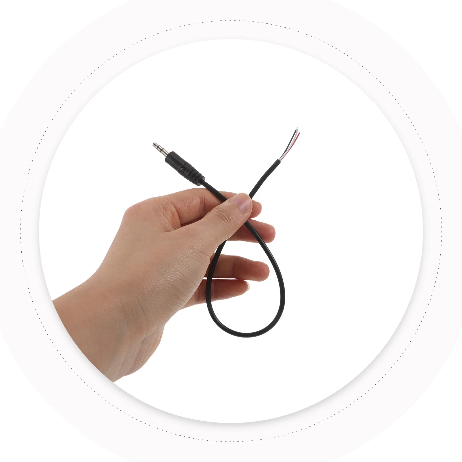 

20pcs 3.5Mm Audio Connection Line Stereo Male To Bare Wire Pigtail High Fidelity Universal Compatibility For Speaker Earphone