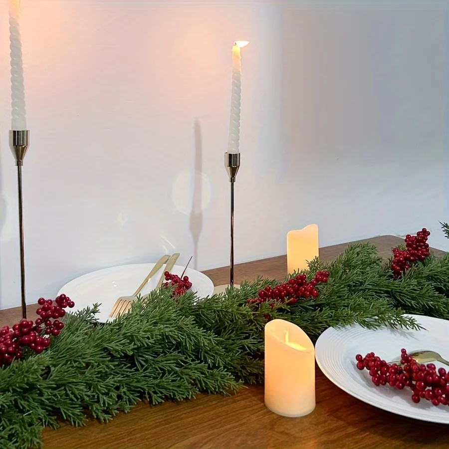 1 قطعة أكاليل عيد الميلاد من خشب الأرز والصنوبر ، إكليل الأرز الاصطناعي ، النمل ، الجدار ، داخلي ، زينة عيد الميلاد في الهواء الطلق #5