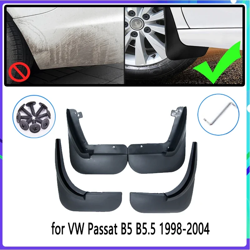 4 PCS Car Mud Flaps For Volkswagen VW Passat B5 B5.5 1998~2004 Mudguard Splash Guards Fender Mudflaps Auto Accessories