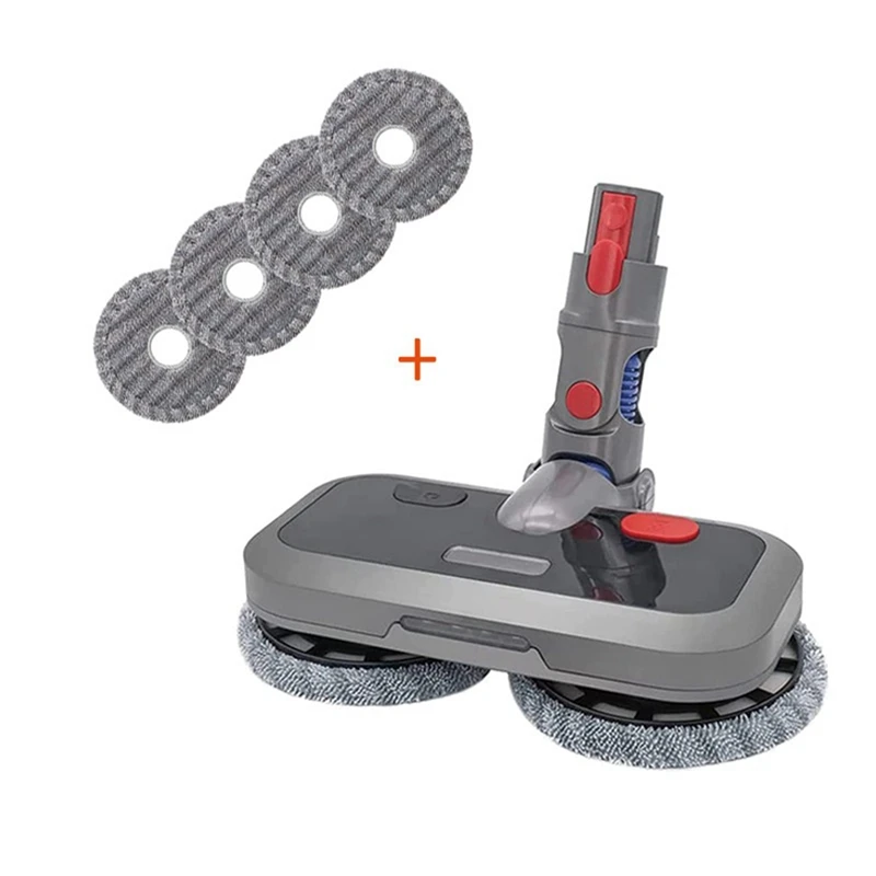 Электрическая насадка для швабры AGOUP для беспроводного пылесоса Dyson V7 V8 V10 V11 V15, насадка для швабры для влажной и сухой уборки, запасные части для щетки для пола