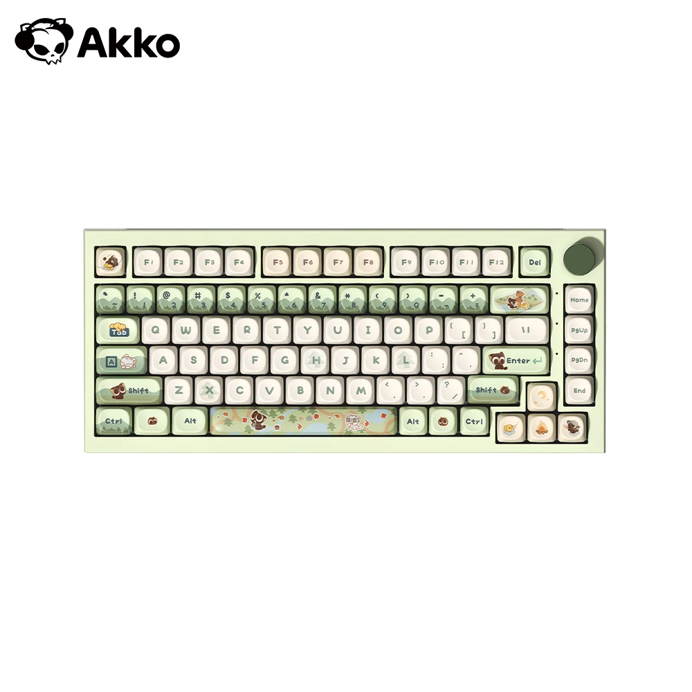 Akko 5075 V5 Mechanical Keyboard The Legend of Hei 82 Key 75% Per-Key Flex-Cut Hot Swappable 1K Polling Rate Wireless Keyboard