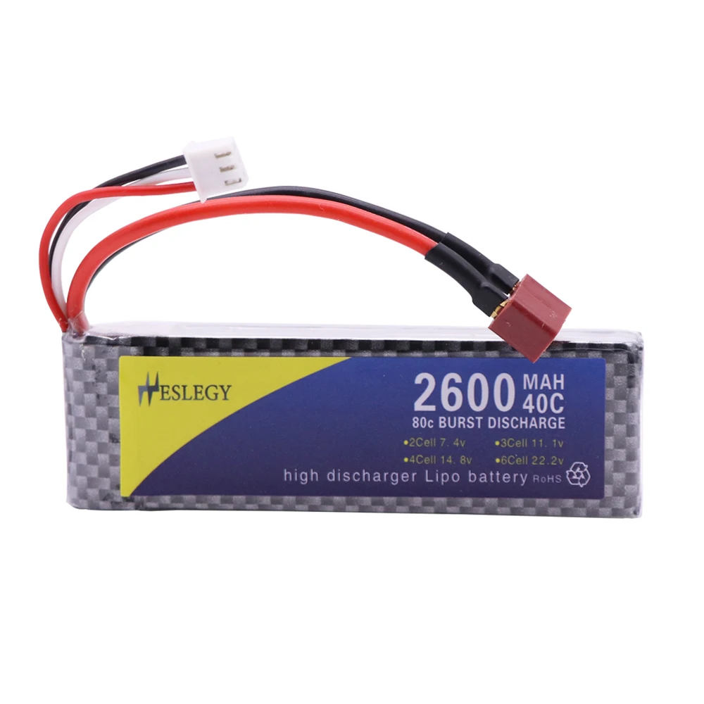 7.4V 2600mah rechargeable lipo battery for WLtoys 144001 1/14 2.4G 4WD High Speed Racing RC Car Vehicle Models 7.4V toys battery