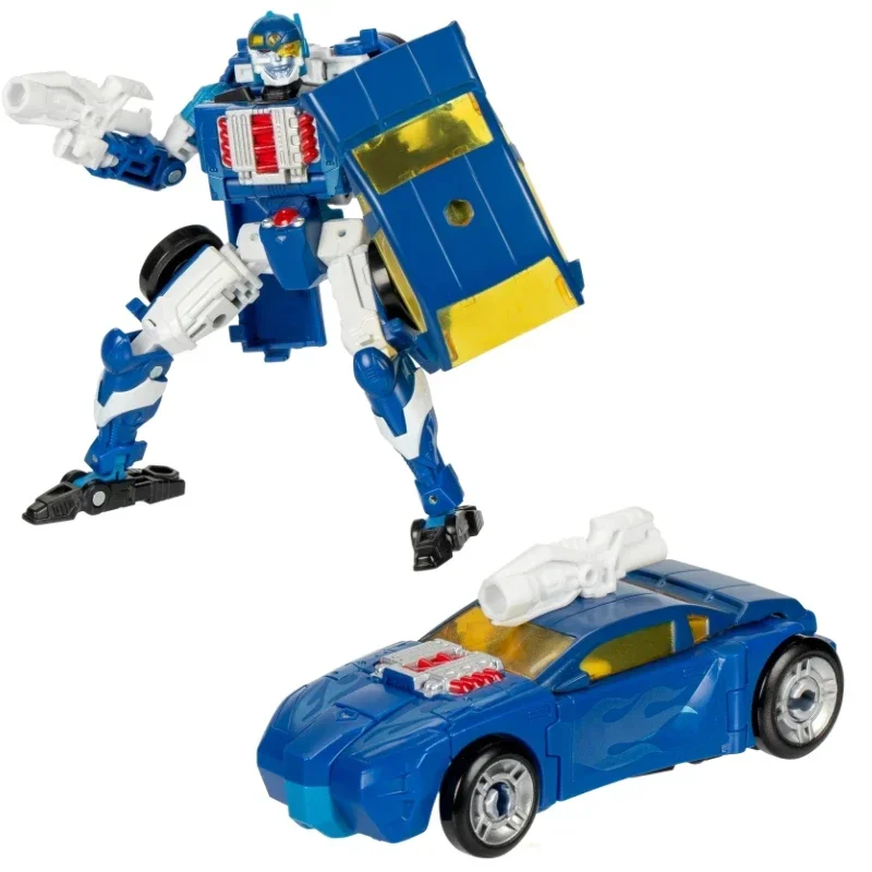 Mainan transformer Takara Tomy baru Legacy United Deluxe Class Side Burn tokoh Anime mainan Robot Action Figure hadiah hobi