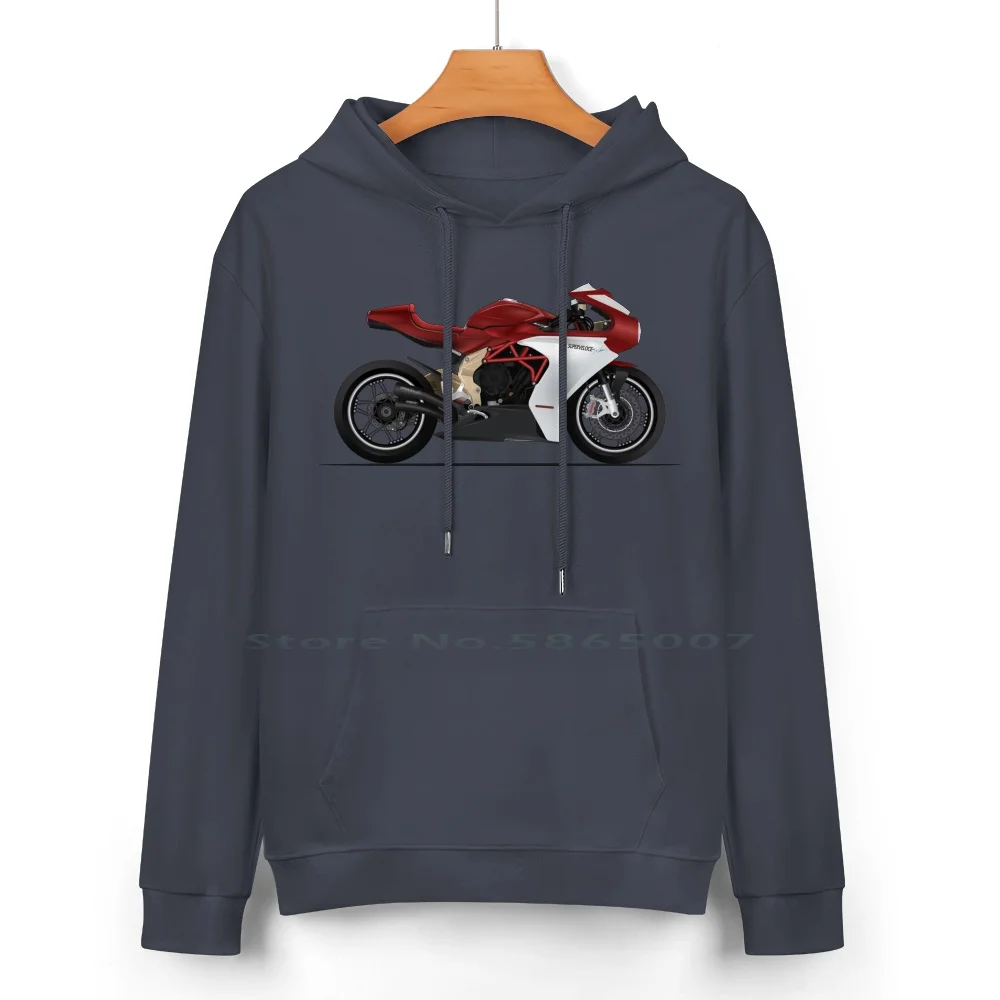 Mv Agusta Sv800 Pure Cotton Hoodie Sweater 24 Colors Mvagusta Superbike 100% Cotton Hooded Sweatshirt For Women Men Unisex