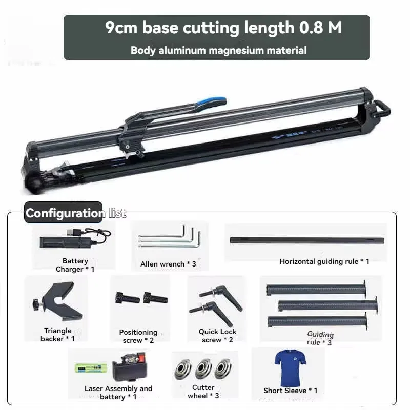 Dust Free Laser Tile Cutting Machine Tile Floor Pusher Manual Dedicated Cutting Tool Industrial Grade