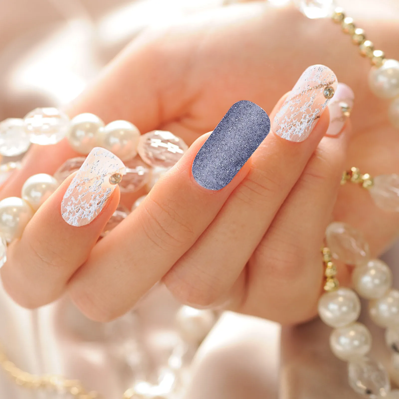 

Full Cover Nail Art Sticker Decals Women Girls DIY Manicure Decor for Parties Christmas Halloween Holiday Events