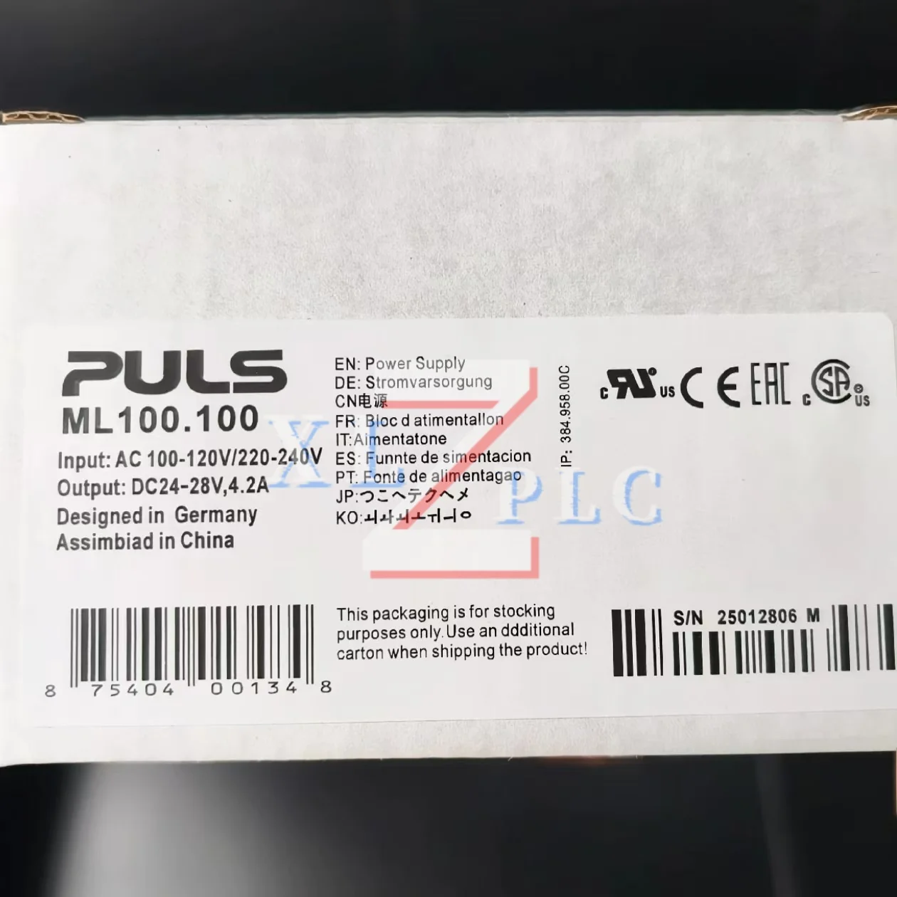 

Power Supply new in stock ML100.100 ML100.200