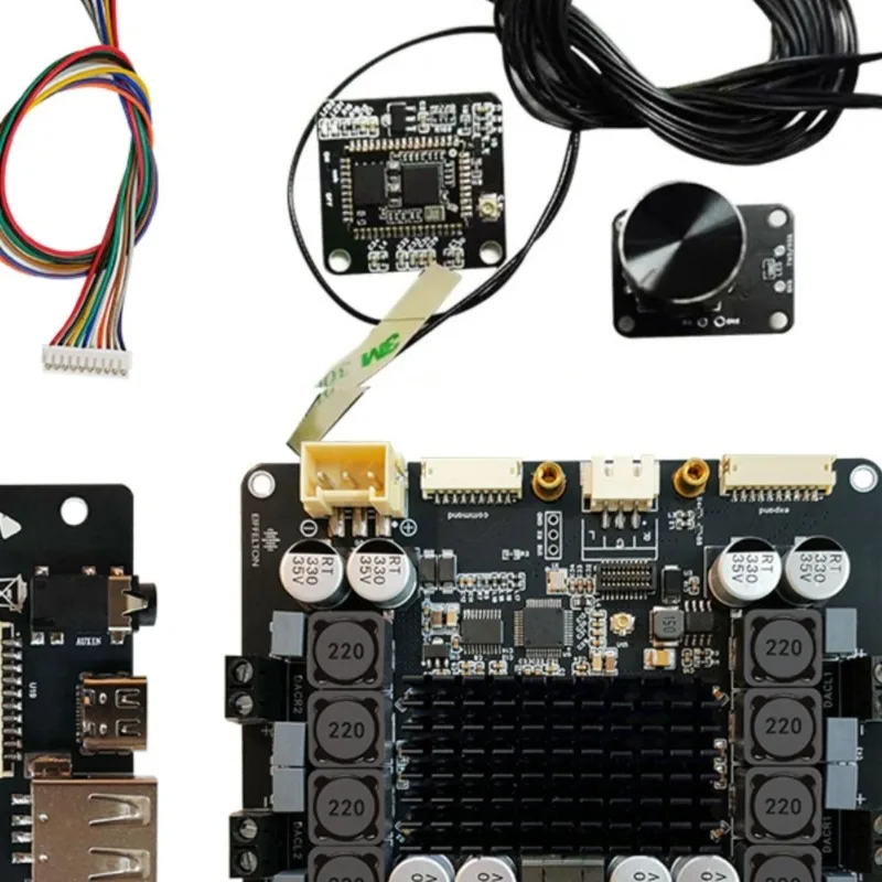 Dsp amplifier board bluetooth 5.4 high-power diy subwoofer stereo surround 5.1 channel electronic crossover tuning