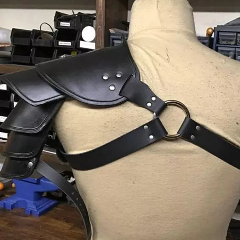 Medieval Larp Pirate Knight Single Shoulder Armor Gladiator Warrior Cosplay Costume Steampunk Gothic Pauldrons Armour