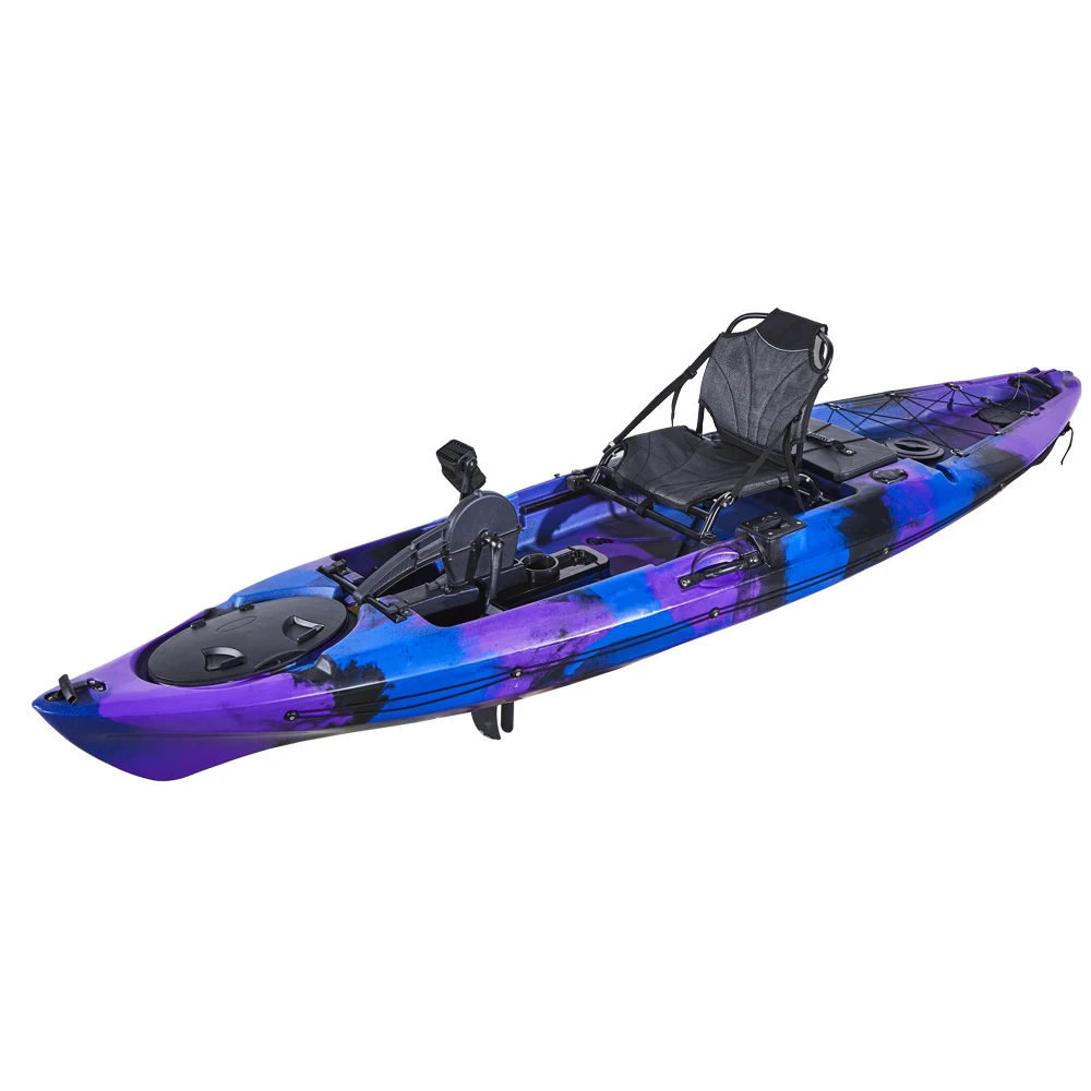 Hot Selling Rowing Boats For Fishing Pvc Kayak Single Person Plastic Kayak For Lakes & Rivers