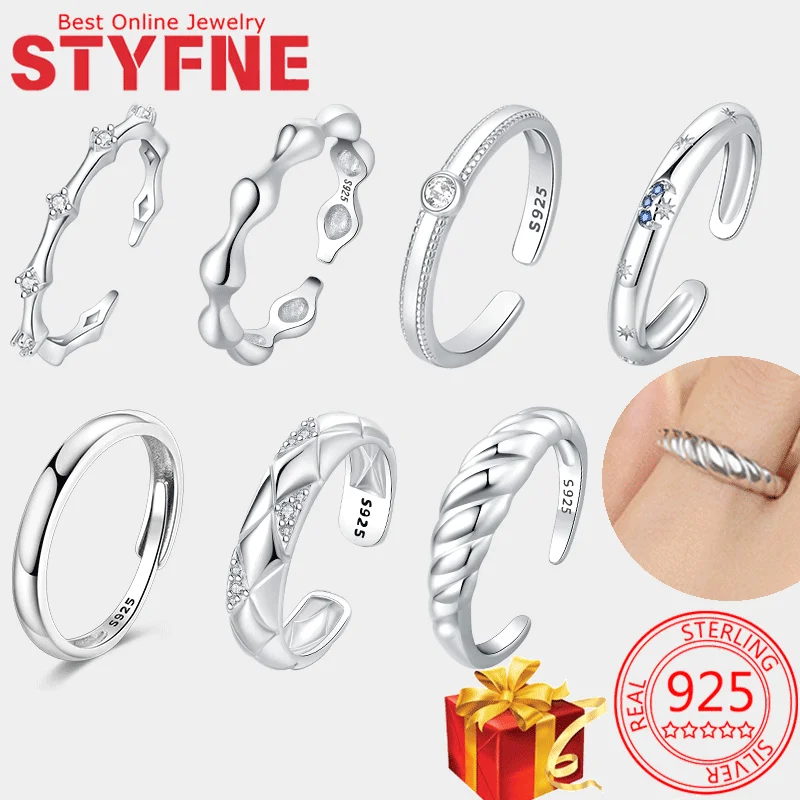 

Woman Rings S925 Sterling Silver Original Ring for Fashion Cubic Zirconia Ring To My Daughter Birthstone Rings With Gift Bag