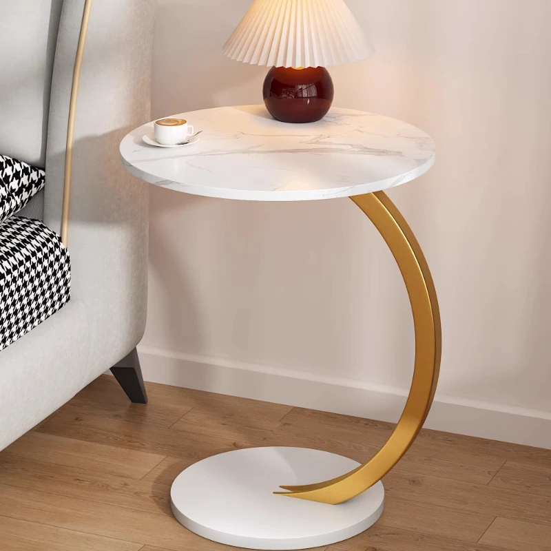 

Small Round Coffee Table Designer Aesthetic Unique Cheap Simple Accessories Side Table Standing Dinner Outdoor Meubles Furniture