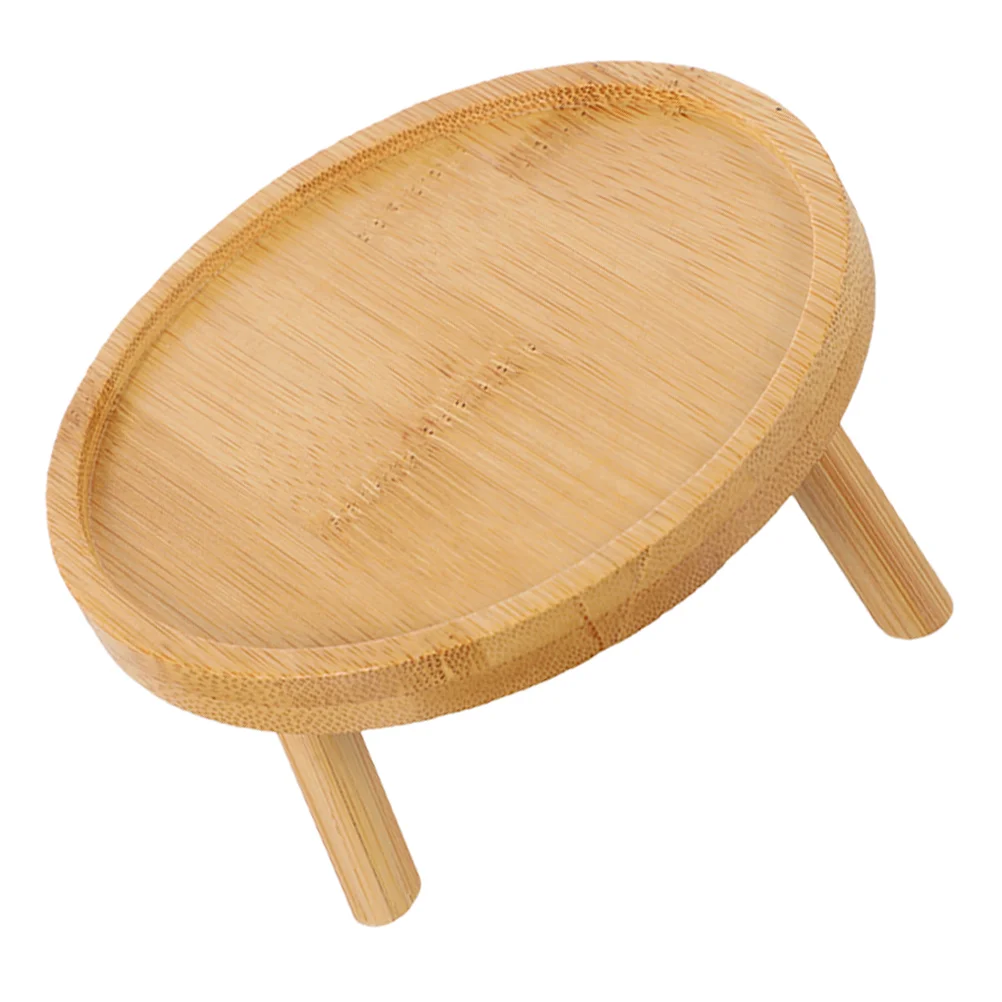 

Flower Pot Tray Holder Small Round Stool Wood Plant Riser for Pots Indoor Planter Stand Wooden Plants Display Shelves