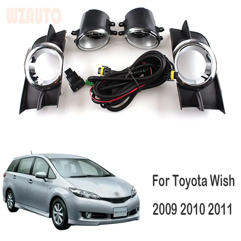 

1 комплект, Галогенные Противотуманные светильник на передний бампер для Toyota Wish 2009/2010/2011