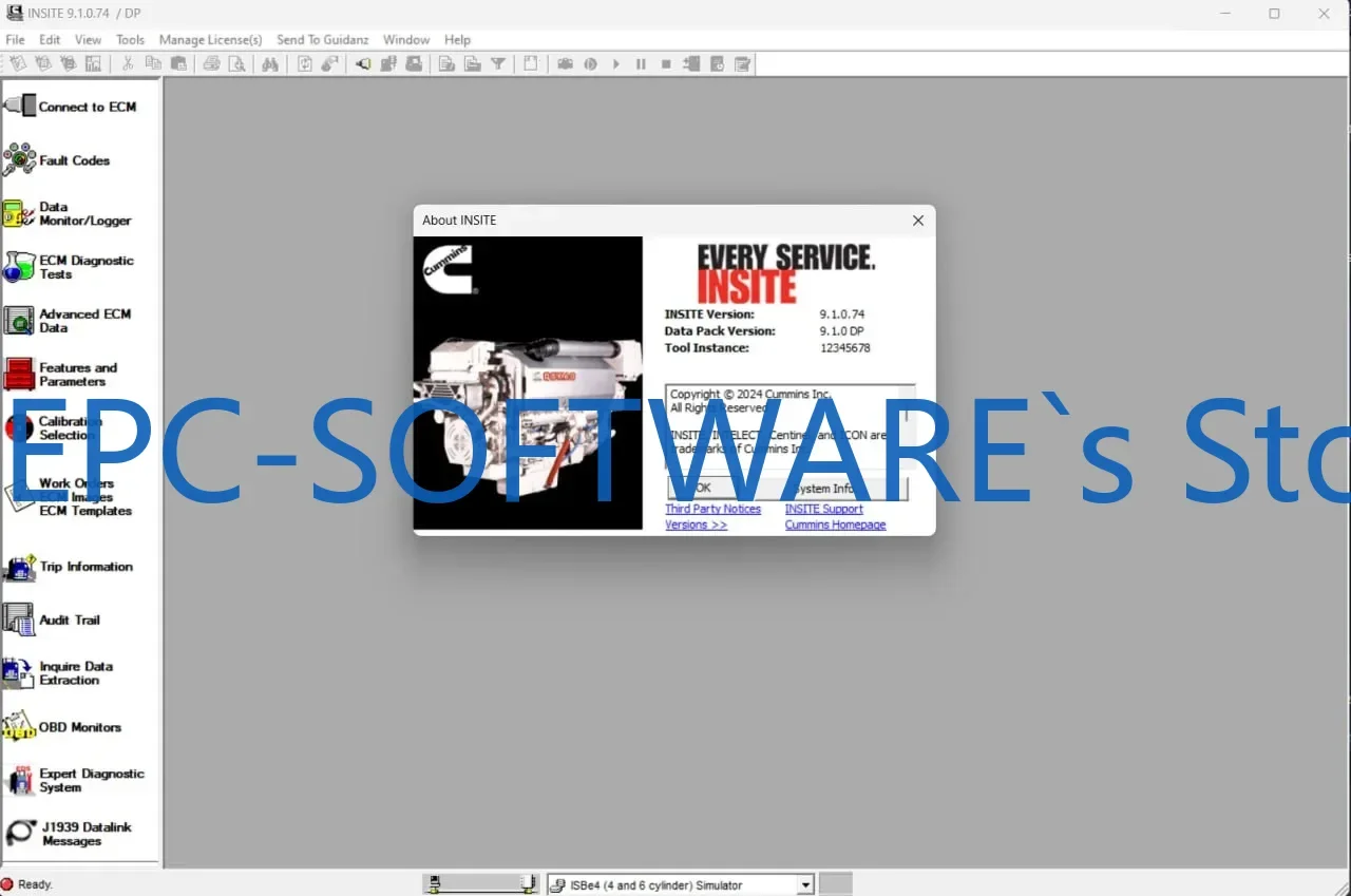 

EPC-OFTWARE InSite 9.2 Pro Plus (высоший уровень) + USB-ключ KM + ZAP-IT + Fleet