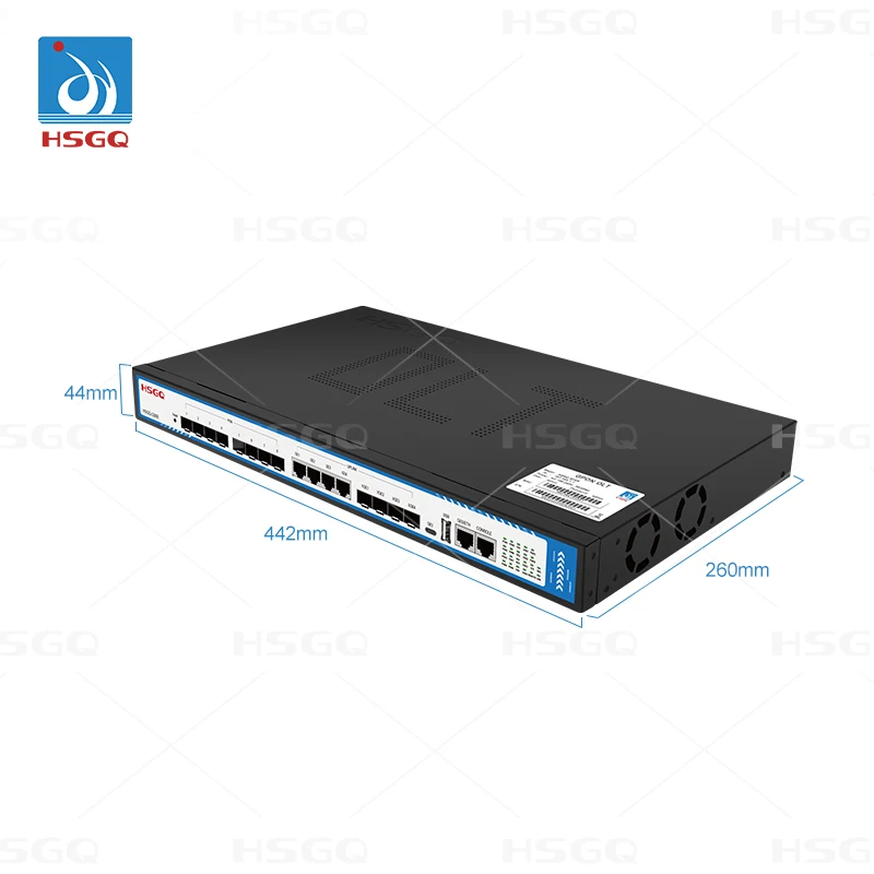 HSGQ-G08R 8 Ports 10GE Gpon Fiber 10G Line Type C Olt SFP+ Uplink Gepon FTTR Optic Network Terminal GPON OLT