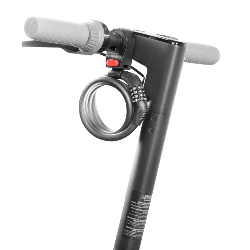 Fietsslot, e-scooterslot, cijferslot, 1,2 m/12 mm