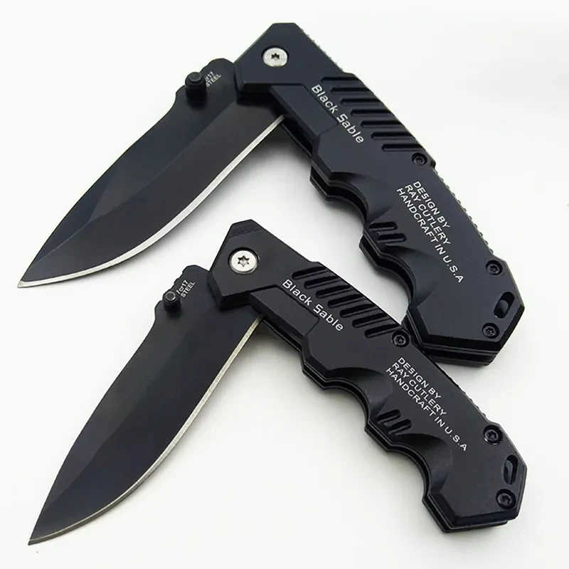 Folding Knife High hardnessTactical Survival Knife Outdoor Self-defense Knife Hiking Hunting Pocket Knife Camping EDC Tool Sharp