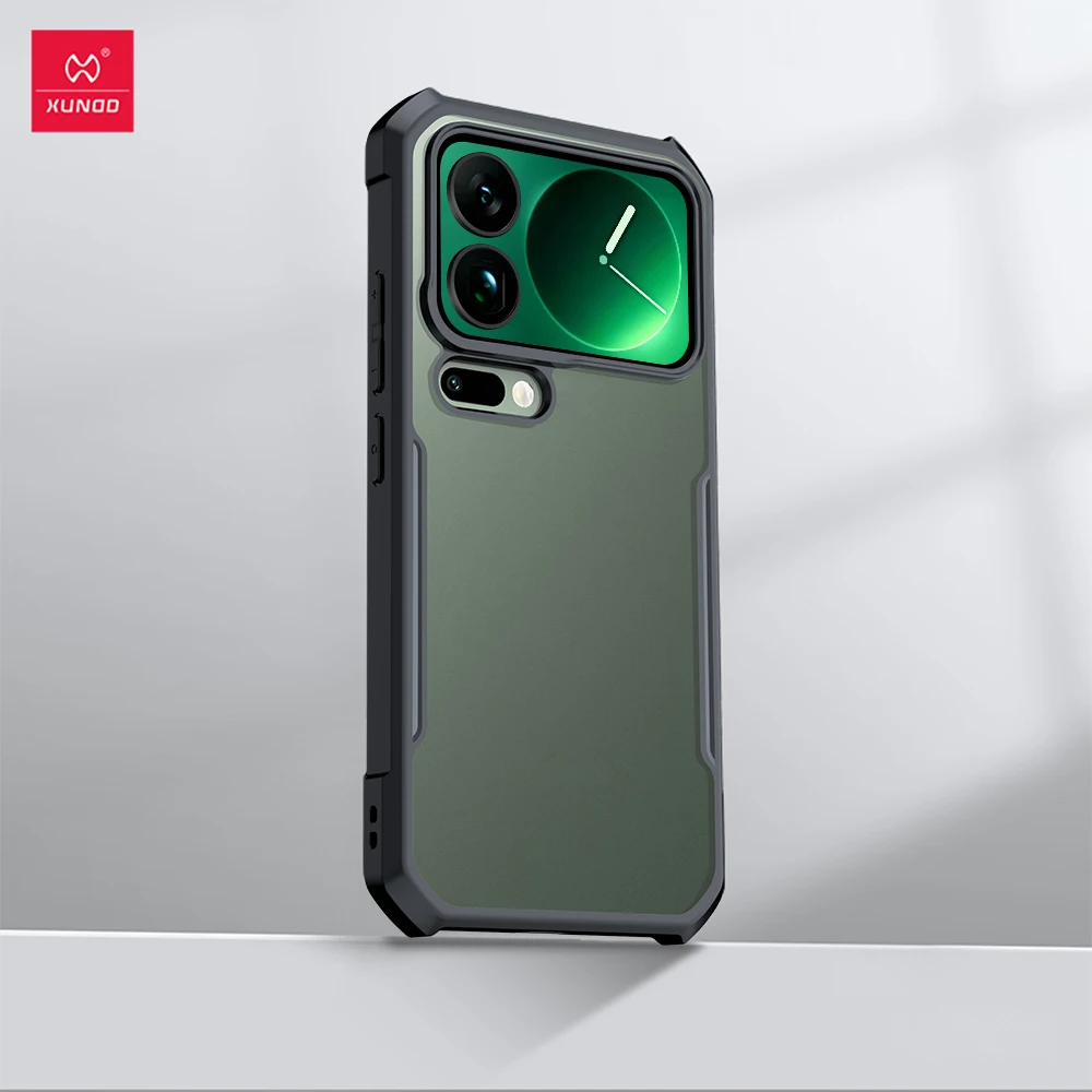 Xundd für Xiaomi 17 Mi 17 Pro Max Hülle, Airbag Anti-Drop, Anti-Fingerabdruck, Rückseite aus mattem transparentem Acryl + TPU-Schale, Kameraschutz – Detail 2