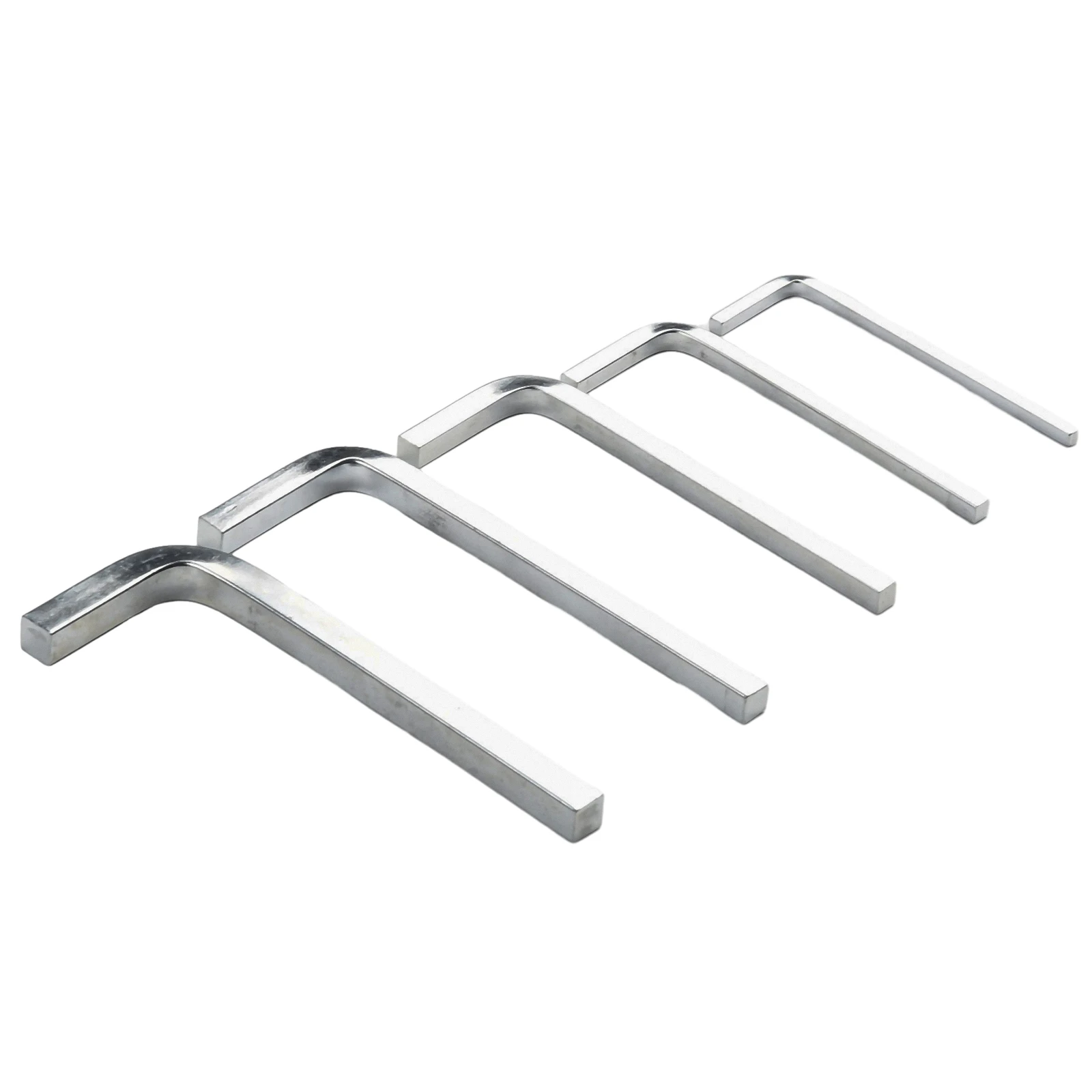 Chromium Vanadium Steel L Shape Square Wrench Set 5Pcs for Square Fasteners Precision Fit 3mm 4mm 5mm 6mm 7mm Sizes