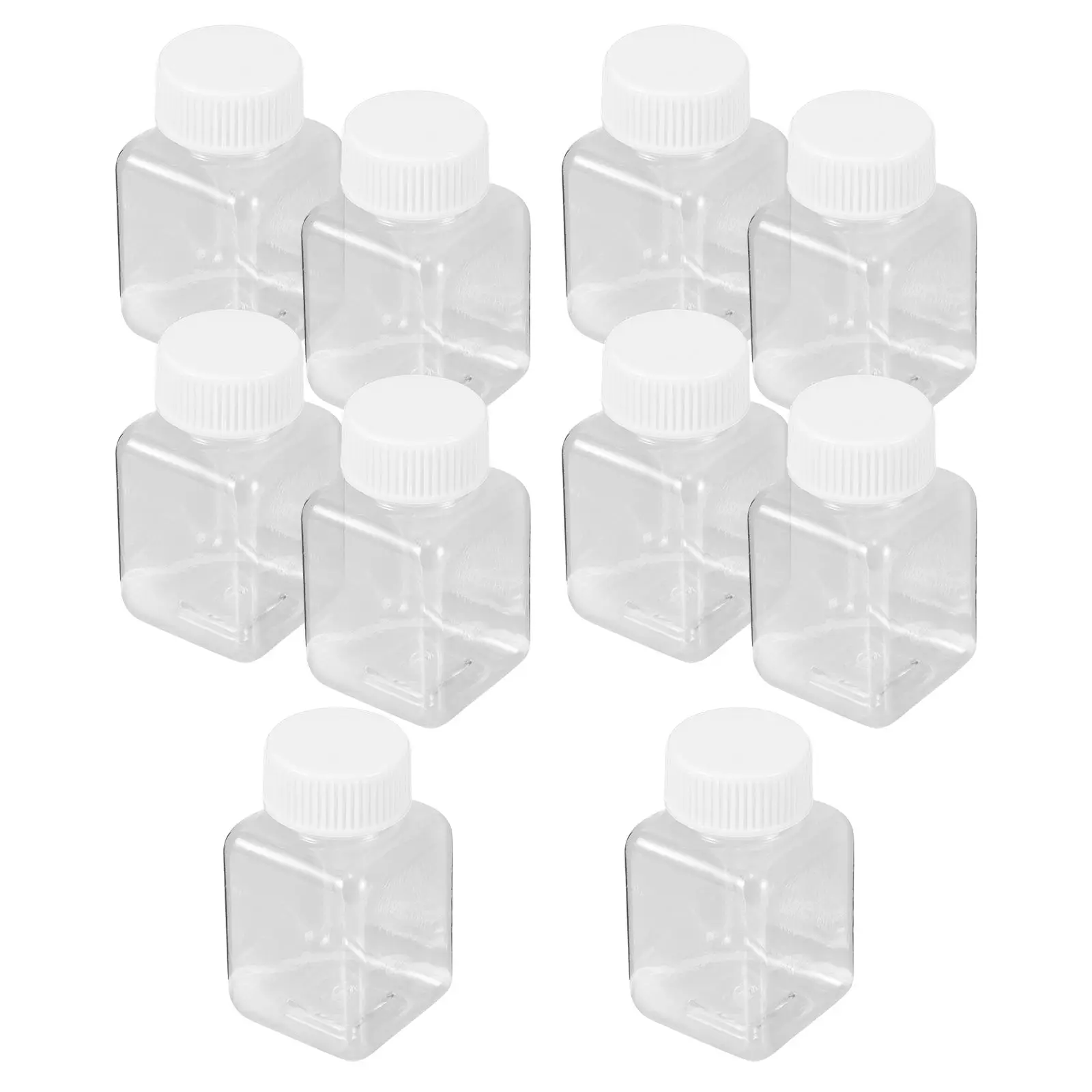 

10 Pcs Beads Storage Bottles Tiny Plastic Subpackage Refill Containers Travel Display Clean Reuse Portable Liquid Bottle