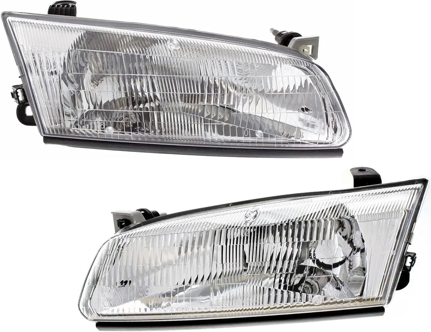 Halogen Headlight Assembly with Bulbs for 1997-1999 Camry, Driver and Passenger Sides Included