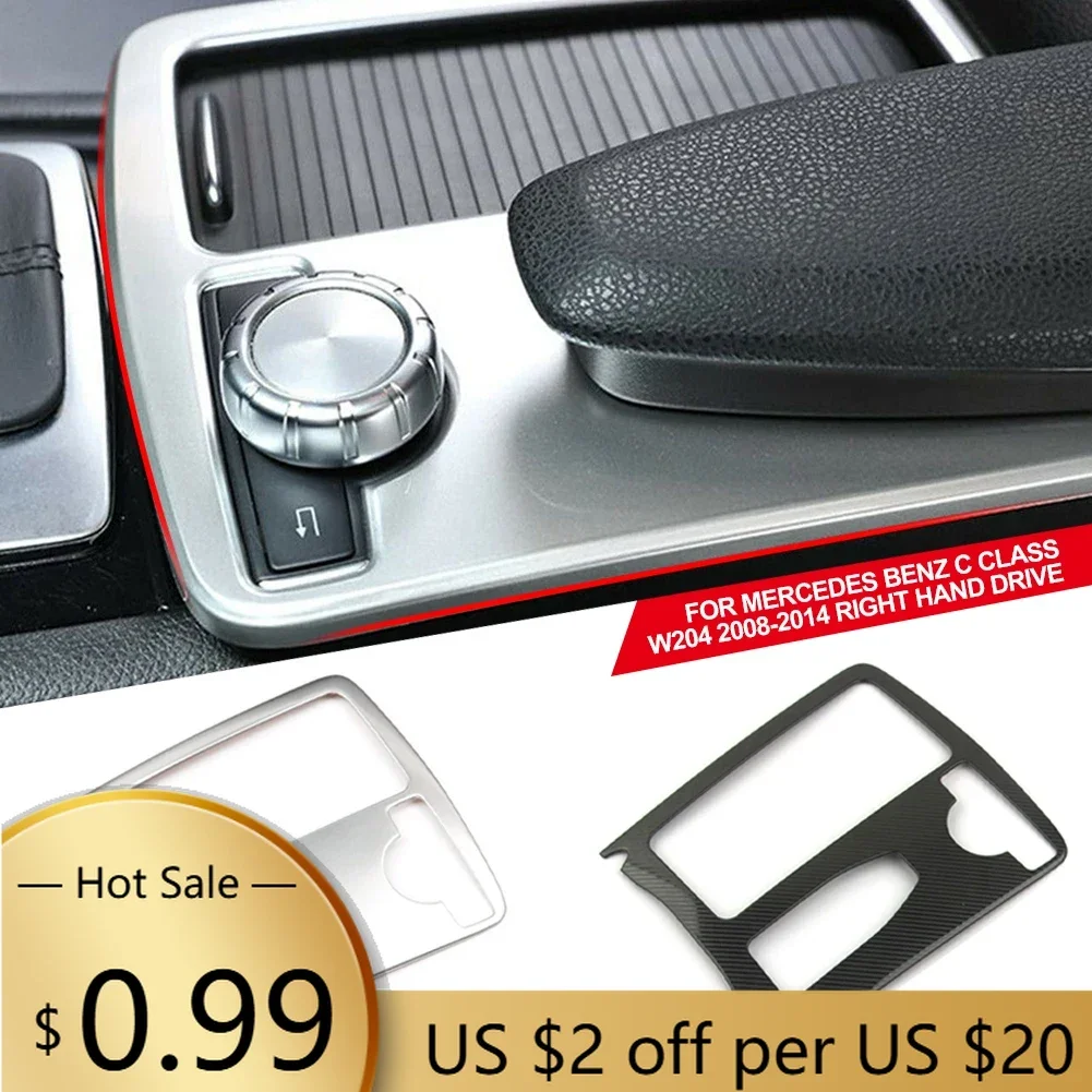 

Steering Covers Car Styling Interior Stainless Steel Sticker Water Cup Holder Panel Decoration Trim for Mercedes Benz C Class